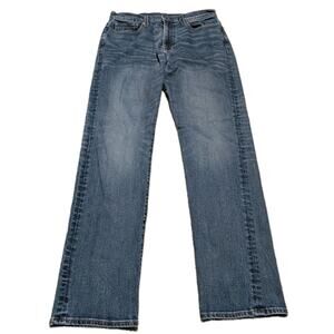 J. CREW 1040 JEANS SZ 32X34 Athletic Fit BLUE A CONE DENIM PREMIUM STRETCH